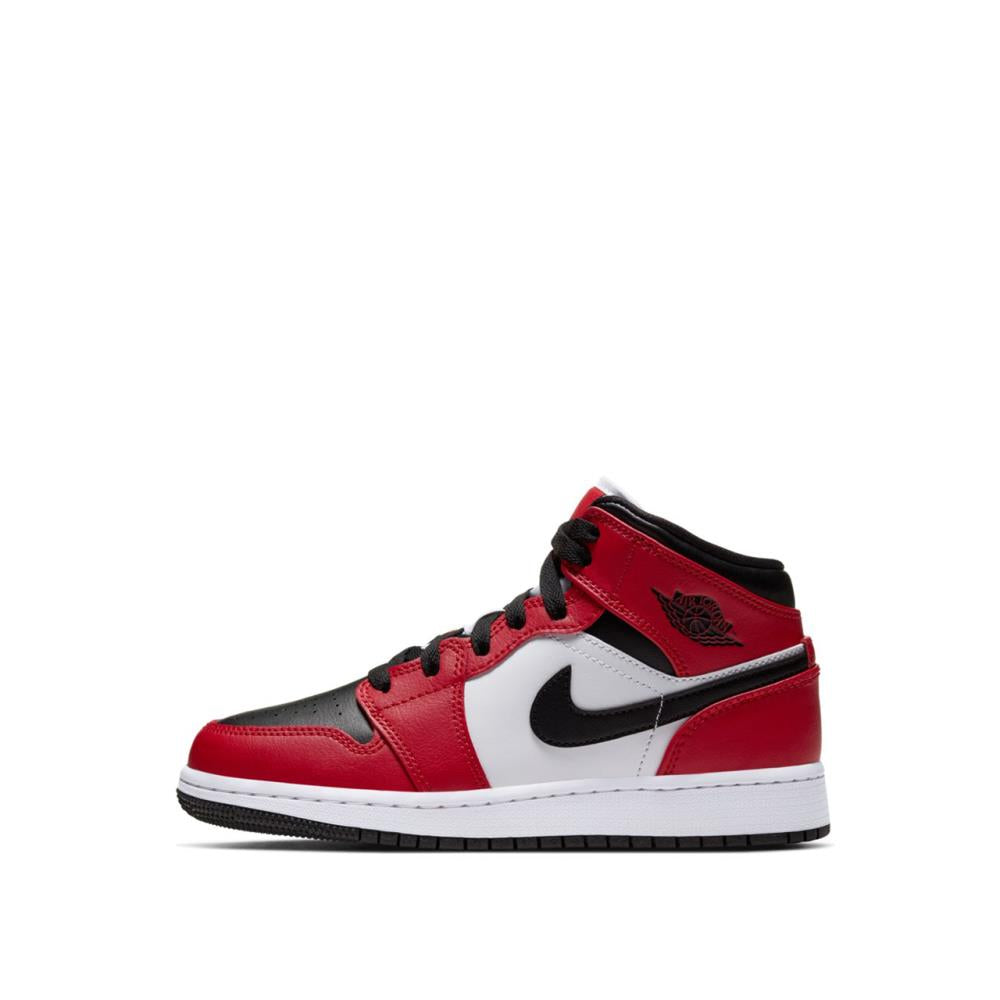 Air Jordan 1 Mid GS (Red / Black / White)