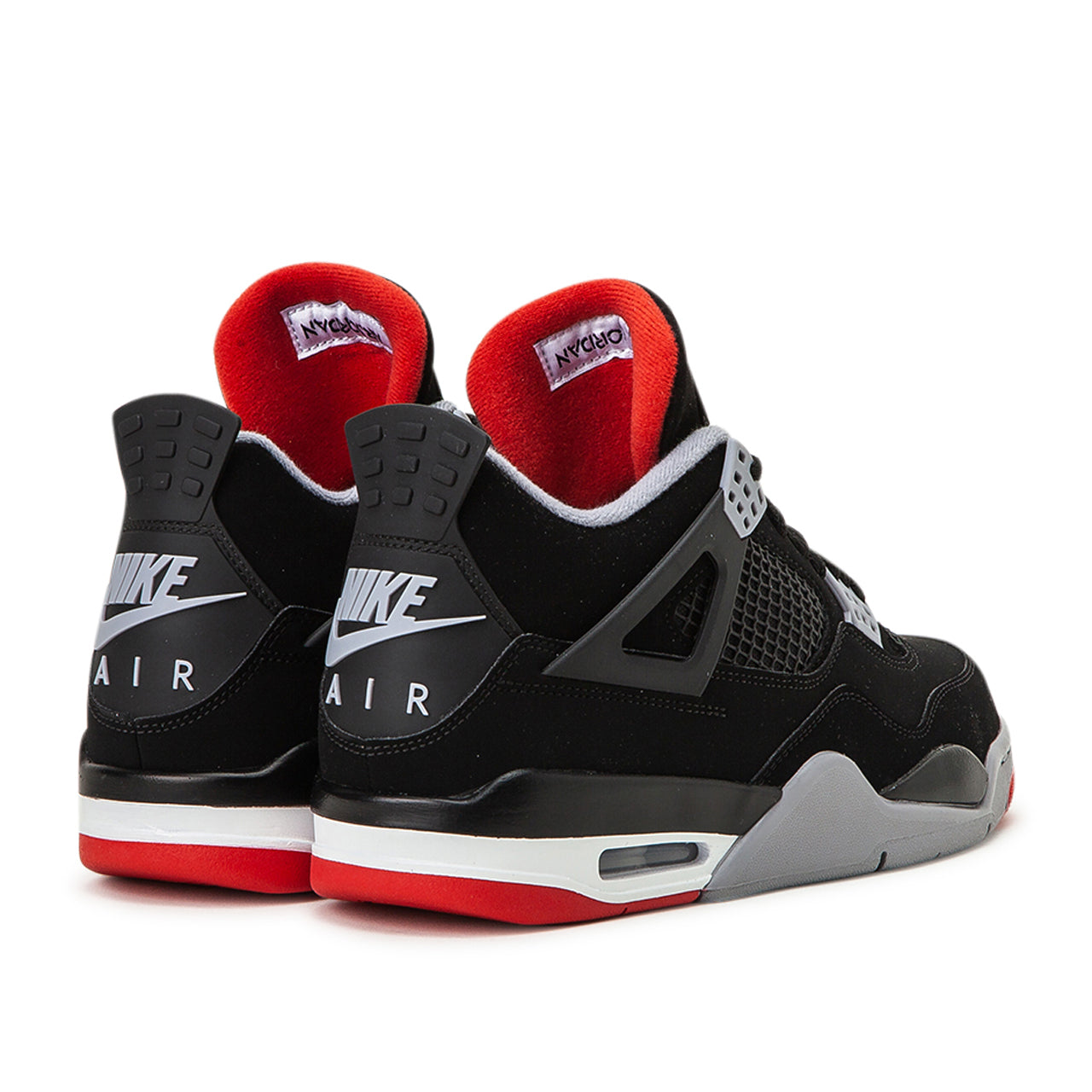 Air Jordan 4 Retro "Black Cement" (Black / Red)