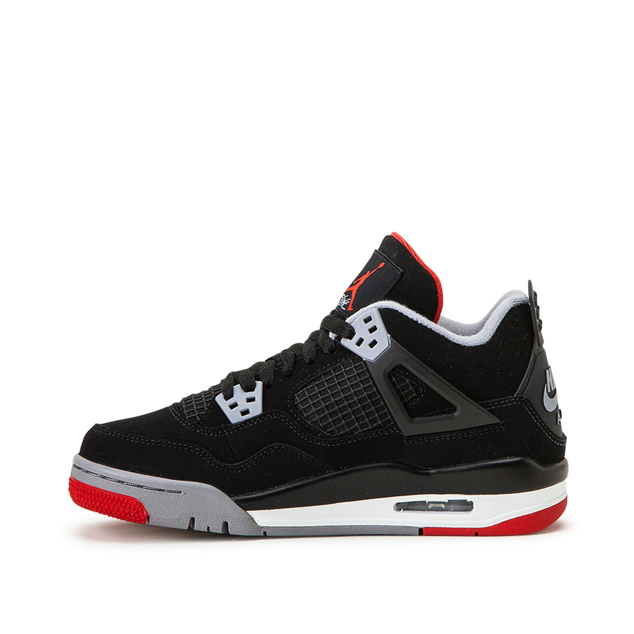 Air Jordan 4 Retro (GS) "Black Cement" (Black / Red)