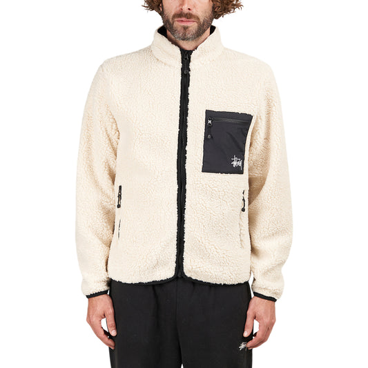 Stüssy Venus Jacquard Sherpa Jacket (Natural)