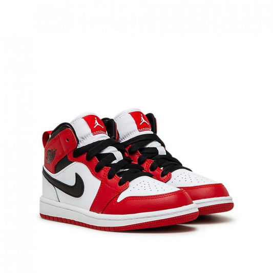 Air Jordan 1 Mid (PS) (Red / White / Black)