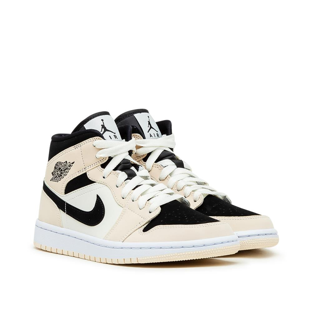 Air Jordan WMNS 1 Mid (Cream / Black / White)