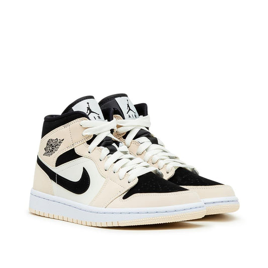 Air Jordan WMNS 1 Mid (Cream / Black / White)