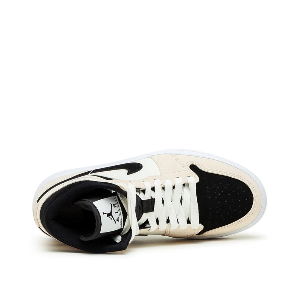 Air Jordan WMNS 1 Mid (Cream / Black / White)