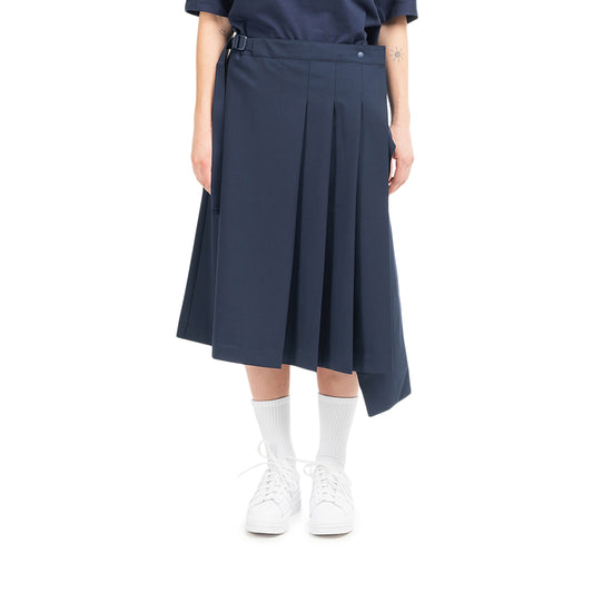 adidas Y-3 W Classic Refined Wool Stretch Skirt (Navy)
