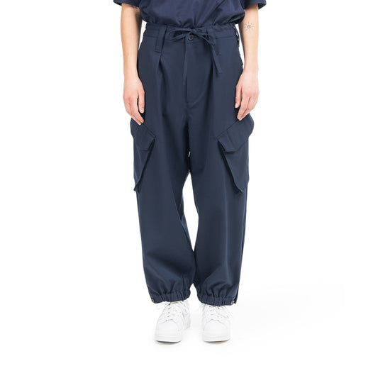 adidas Y-3 W Classic Refined Wool Stretch Cargo Pants (Navy)