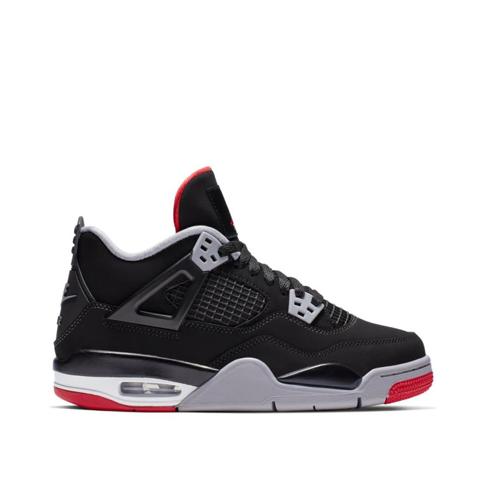 Air Jordan 4 Retro (GS) "Black Cement" (Black / Red)