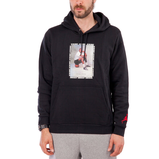 Nike Air Jordan 3 Flight Fleece Hoodie (Black / White / University Red)