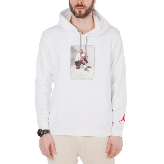 Nike Air Jordan 3 Flight Fleece Hoodie (White / Black / University Red)